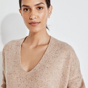 Haven Well Within Pure Cashmere Relaxed V-Neck Sweater XXL